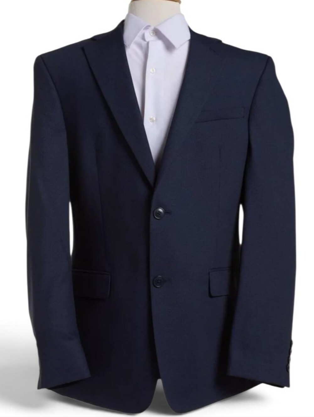 Van Heusen Men's Dark Blue Slim Fit Stretch Suit Jacket